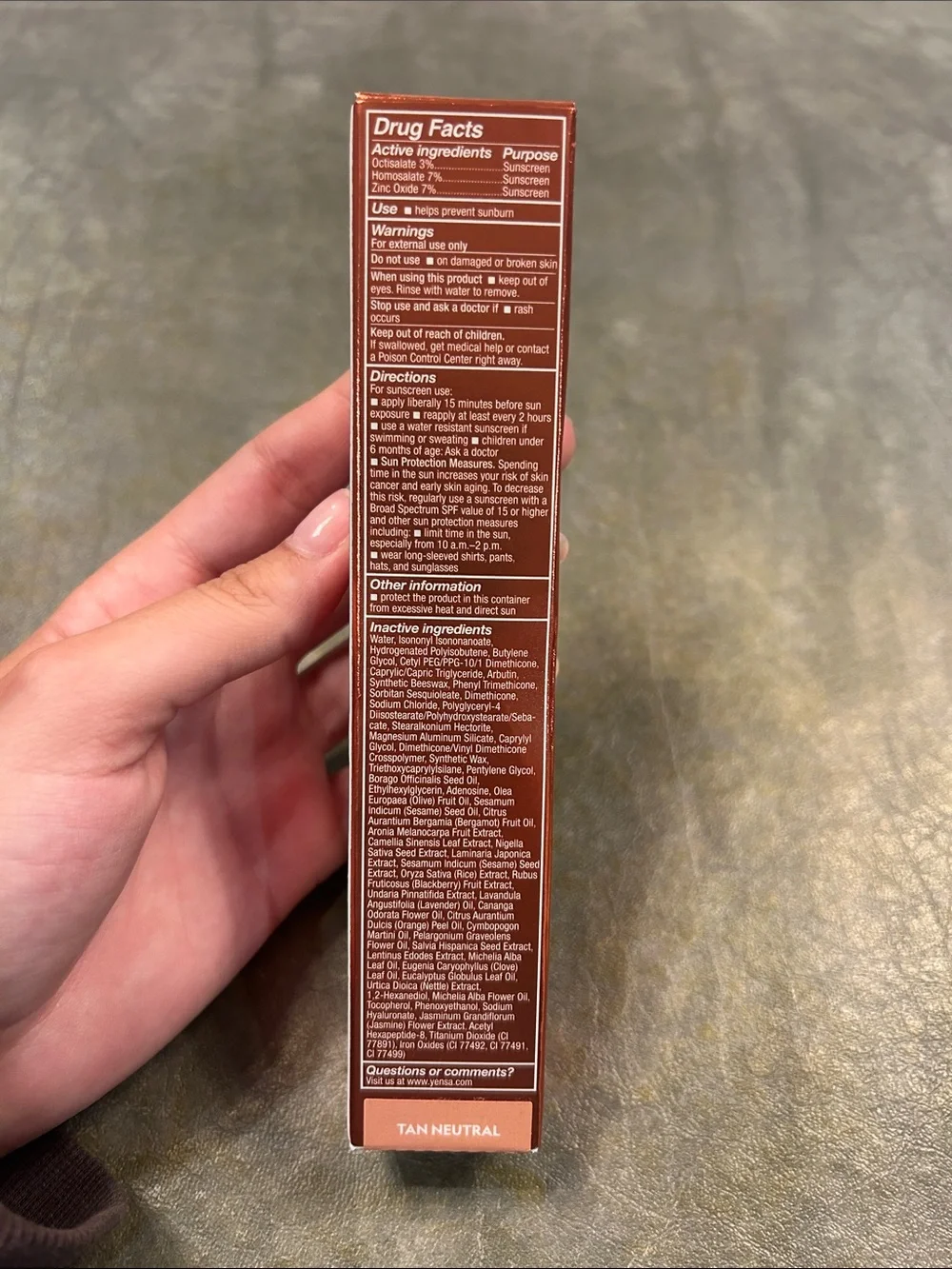 Yensa Skin on Skin BC Foundation COVERAGE HYALURONIC FOUNDATION SPF 40